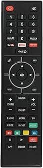 LED 514 Universal Remote Control for Chinese LCD LED and Non-Branded Smart TVs - Black (Please Match with Your Old Remote Before Placing an Order)