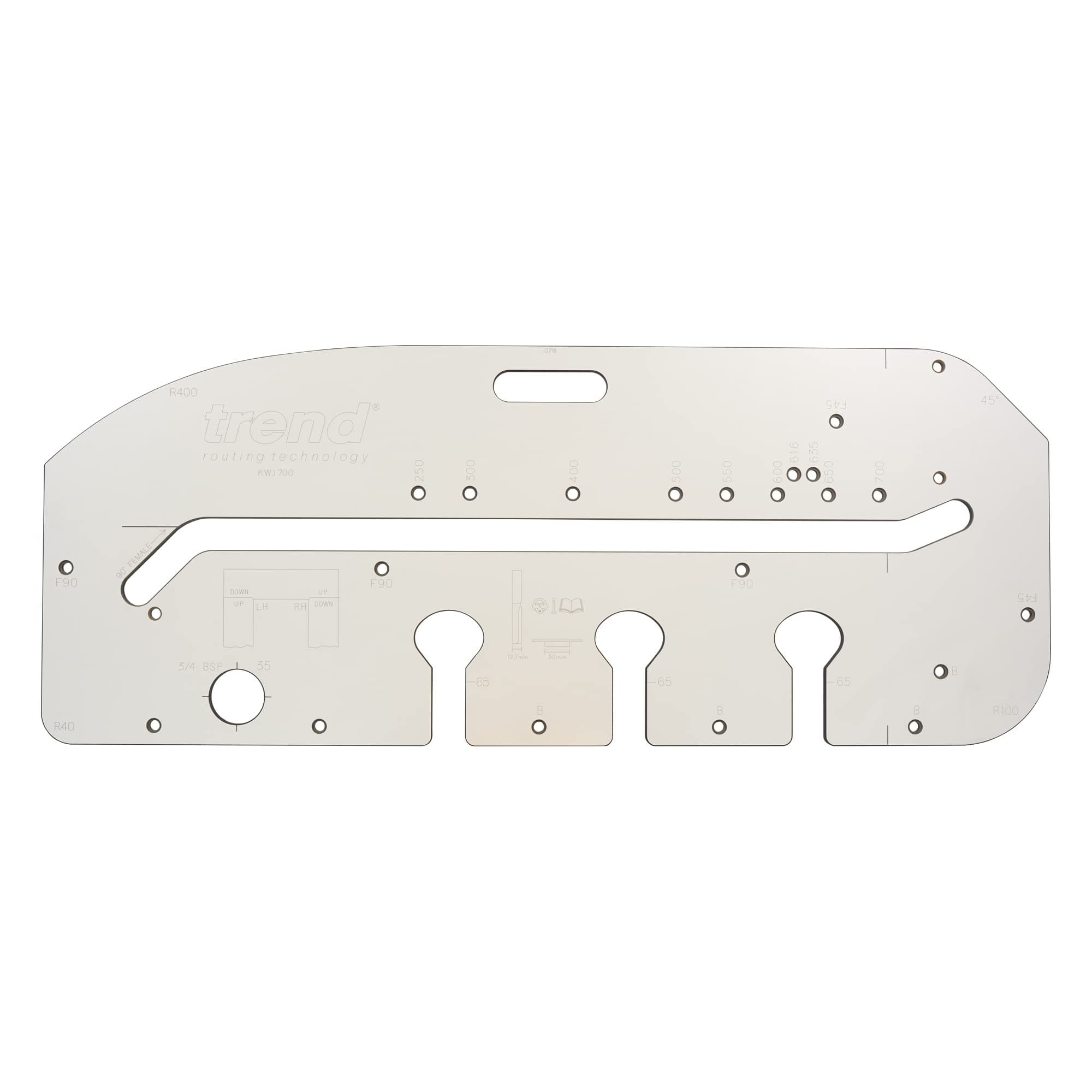 Kitchen Worktop Jig for Precise Worktop Joints, Router Jig for Laminate, Solid Timber and Composite Worktops, 700mm, KWJ700