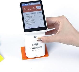 Handheld Touch Screen Colorimeter, Precise Portable Digital Color Analyzer with 8mm Aperture & True-Color Display, Lab-Grade Color Difference Meter Tester Kit
