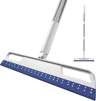 Multifunction Magic Broom, Extended Indoor Detachable,3-in-1 Sweeper Removing Dust Liquid Hair, Adjustable Floor Squeegee,Magic Broom as seen on tv(Blue)