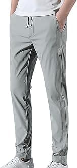Mencomfy Cargo Dress Pants Multipants High Stretch Multi-Pocket Durable Quick Dry Sweatpants Breathable Joggers