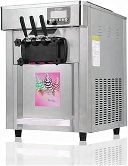 TZ® 3 flavors Soft serve Ice Cream Making Machine 2+1 mixed flavors ice cream machines 6.5L*2 Hopper volume Yogurt Ice Cream Machine Yogurt Machine 22L-25L/H (110V/60HZ, R22)