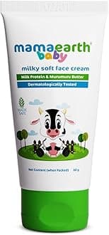 Mamaearth Milky Soft Baby Face Cream | with Nourishing Murumuru Butter | Moisturizes Baby’s Dry & Itchy Skin | 5.6 Ph-Balanced Formula 2.03 Fl Oz (60ml)