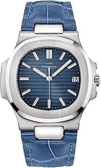 LGXIGE Luxury Elegant Watches, Watch for Men Leather Strap Analog Wrist Watches Patek Style