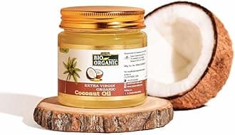 Bio Organic Extra Virgin Organic Coconut Oil With Natural Aroma Of Coconut Oil For Body,Hair & Skin Care - 175ml