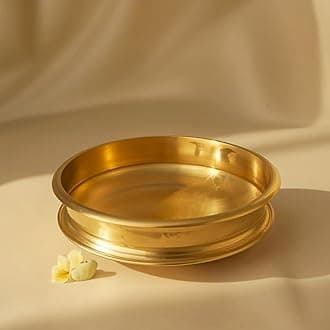 Bronze Payasam Uruli, Otturuli, Varpu, Cooking Bronze Urli, Festival, Decorative, Cooking Kerala Style (33 cm)