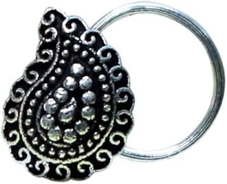 abhooshan Silver Alloy Nose Pin Studs for Women and Girls Stylish and Latest Gift for Wife Friend Mother Sister
