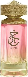 Paris Corner | Khair Peach Delulu Eau de Parfum for Women – 3.4 Fl Oz | Sophisticated Gourmand Perfume with Peach, Nectarine, Guava, Vanilla & Florals | Long Lasting Luxury Fragrance