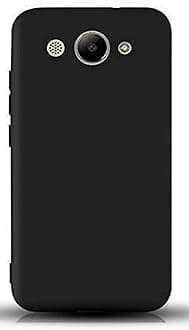 KRL Mobile Back Cover Case for Huawei Y3 (2017), L02/L03/L22/L23 (Silicone Case|CameraProtection|Black RL-0209)