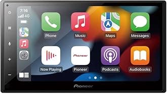 Pioneer DMH-A5450BT 6.8" AV Receiver with Wireless Apple CarPlay, Wireless Android Auto and Mirroring by Weblink Cast