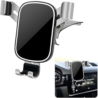 LUNQIN Car Phone Holder for Porsche Macan 2015-2026 and Porsche Cayenne 2019-2023 SUV Auto Interior Accessories Cell Phones Mount Cellphone Mobile Cradle Charging Navigation GPS Stand Vent Accessory
