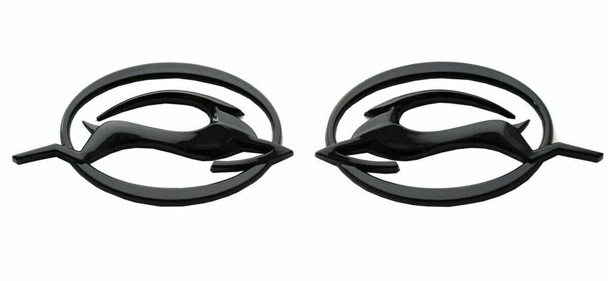 Aimoll Pair Set Impala Side Pillar Emblem Car Badge Trunk Left and Right 3D Sticker Replacement for Impala 10253595 (Gloss Black)