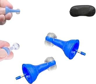 Innovative Inflatable Earplugs, Upgraded Self-Adaptive Liquid Earplug, Ultra-Comfy Reusable Noise-Reducing Earplugs for Sleep Swimming Travel Airplanes Noise (1)