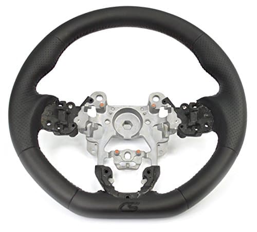 Performance Leather Steering Wheel Made for 2014-2016 Mazda 3, 2013-2016 CX5, 2016 + CX3 - Black (AXM-9-342-10)