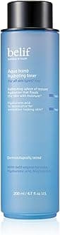 belif Niacinamide Hydrating Toner – Aqua Bomb Lightweight Cooling Toner with Hyaluronic Acid, Soothing and Balancing Formula, Skin Barrier Repair and Radiant Skin, Korean Skincare, 5.07 fl oz