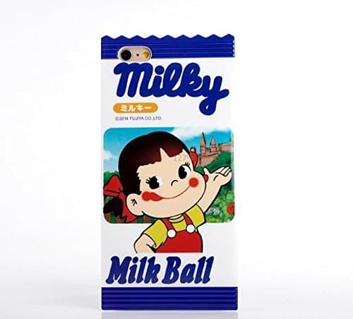 Soft TPU Case for Iphone 5/5S, Clear Unique Milky Candy Wrapper Design Japanese Cartoon Kawaii Style Girls Boy Kids Original Gift Box Fun Creative Cute Lovely Novelty Soft TPU Case For Apple iPhone 5/5S(White Girl)