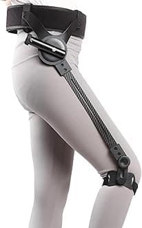 Exo Skeleton Legs to Help Walk, Bionic Exoskeleton Leg, Hiking and Climbing Stairs Assist, 3 Level Adjustable Strength, for Adults Elderly, Walking Assistance Device (Right Leg, L)