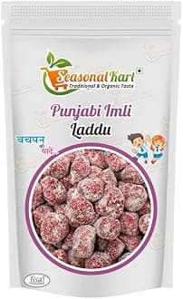 SEASONALKART Punjabi Imli Candy Punjabi Imli Laddu 200 Grams Tamarind Ladoo Candy Khatta Meetha Swad Emly