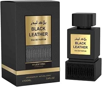 MILESTONE Black Leather Unisex Eau De Parfum 100ML by Emper – Premium Fragrance for Men & Women, Rich Amber & Leather Notes, Long-Lasting & Sophisticated Scent for Any Occasion