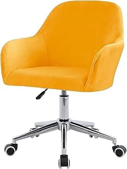 Velvet Office Chair Slipcover with Arms, Cover for Vanity, Modern Office Computer Chair Protector, Stretch Wingback Dining Chair Cover Protector for Home Kitchen Living Room