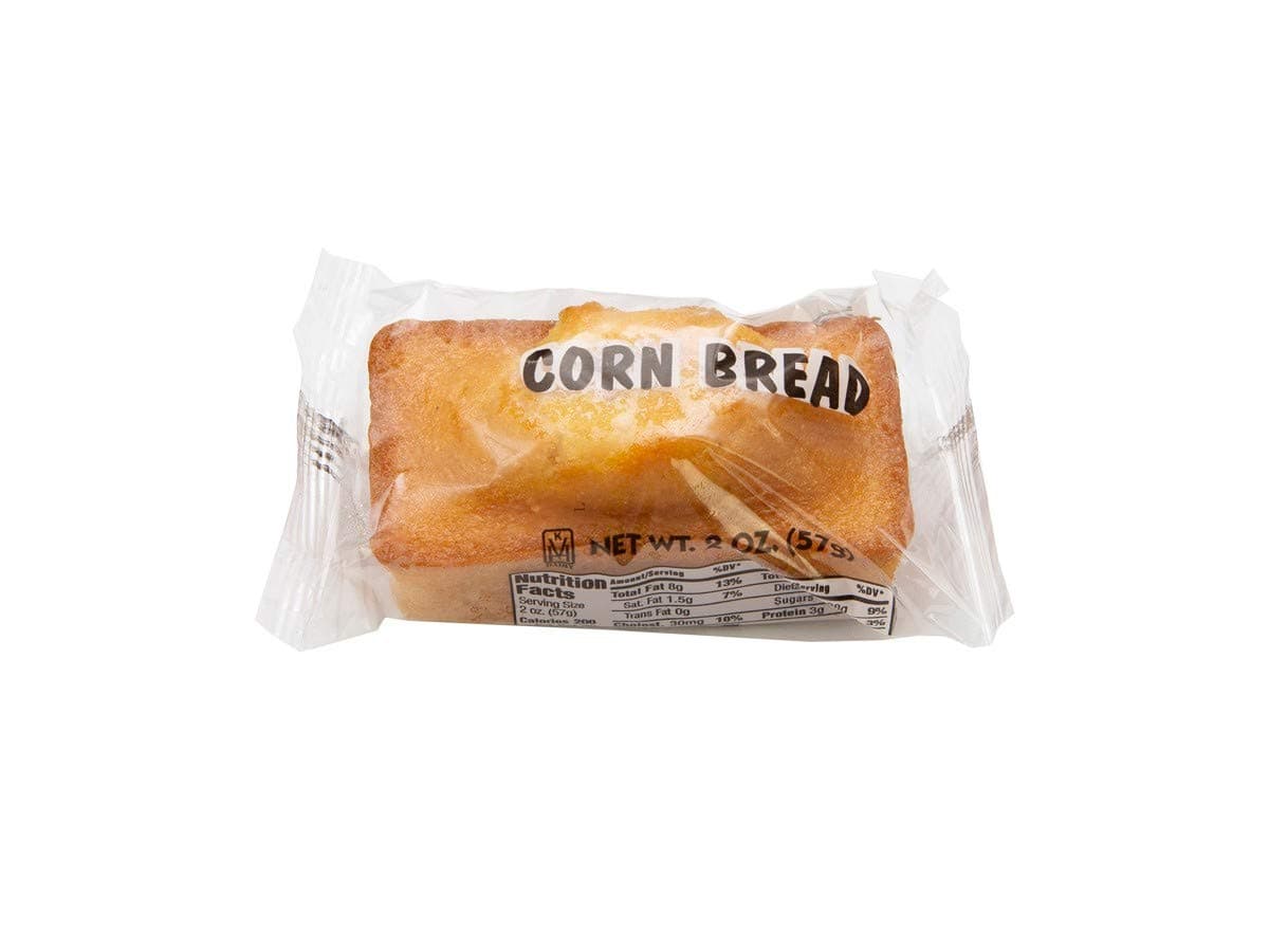 Muffin Town Cornbread Mini Loaves, 2 Ounce -- 72 per case.