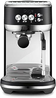 Sage - The Bambino Plus - Compact Coffee Machine with Automatic Milk Frother - 1.9L, 15 bar, 1600 W - Single or Double Shot Espresso Maker, Cappuccino, Latte, Black Truffle
