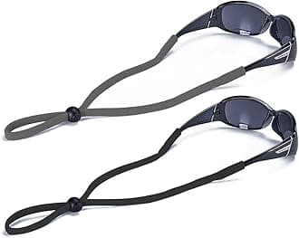 SHINKODA Adjustable Glasses Strap for Adults and Kids | 2-Pack Eyewear Retainer Cord for Reading, Safety, Sports & Sunglasses
