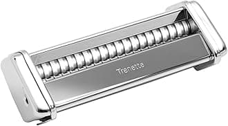 Marcato Pasta Machine Attachment, for Trenette, 3.5 mm Cut, Chromed Steel, Made in Italy, Compatible with Atlas 150 and Atlasmotor, Pasta Cutter Kitchen Accessory. Pasta Shape: Trenette
