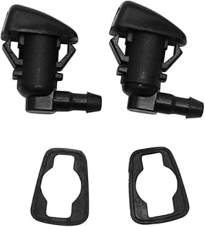 ZHParty 2 Pcs Front Windshield Washer Nozzle Wiper Spray Jet - Fits Jeep Grand Cherokee 2011-2023, Dodge Grand Caravan 2011-2014, Dodge Durango 2011-2018 - Replace OEM# 68269108AA, 55372143AB