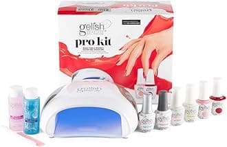 Pro Kit with Pro LED Light - Complete Manicure Set, UV/LED Nail Lamp, Gel Polishes, Essentials, Remover for Professional DIY Gel Nails At Home.