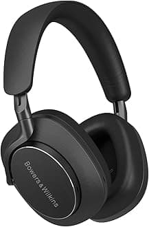 Px8 Over-Ear Headphones Wireless Bluetooth Noise Cancelling, Luxurious Materials, 30-Hour Battery Life, 15-Min Quick Charging, Black