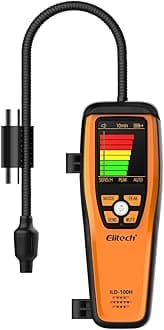 Elitech HVAC Refrigerant Leak Detector Heated Diode Sensor Halogen Freon Sniffer, Air Conditioning Detection, R22 R410A R134A R1234YF CFCs HCFCs HFCs, ILD-100H