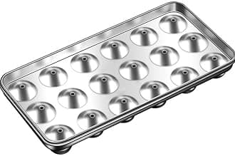 Stainless Steel Ice Cube Maker 3D Round Balls Ice Molds DIY Ice Cube Tray Home Bar Party Ice Hockey Hole Making Box Mold Party Bar Tools