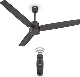 Havells FAB BLDC Ceiling Fan 1200mm, 380 RPM, Savings upto 65%, Reverse Rotation, 4 Modes (Boost, Sleep, Breeze, Mop), Low Wattage 30W, Low Noise, Air Flow:225 CMM, 3 Year Warranty, Smoke Brown