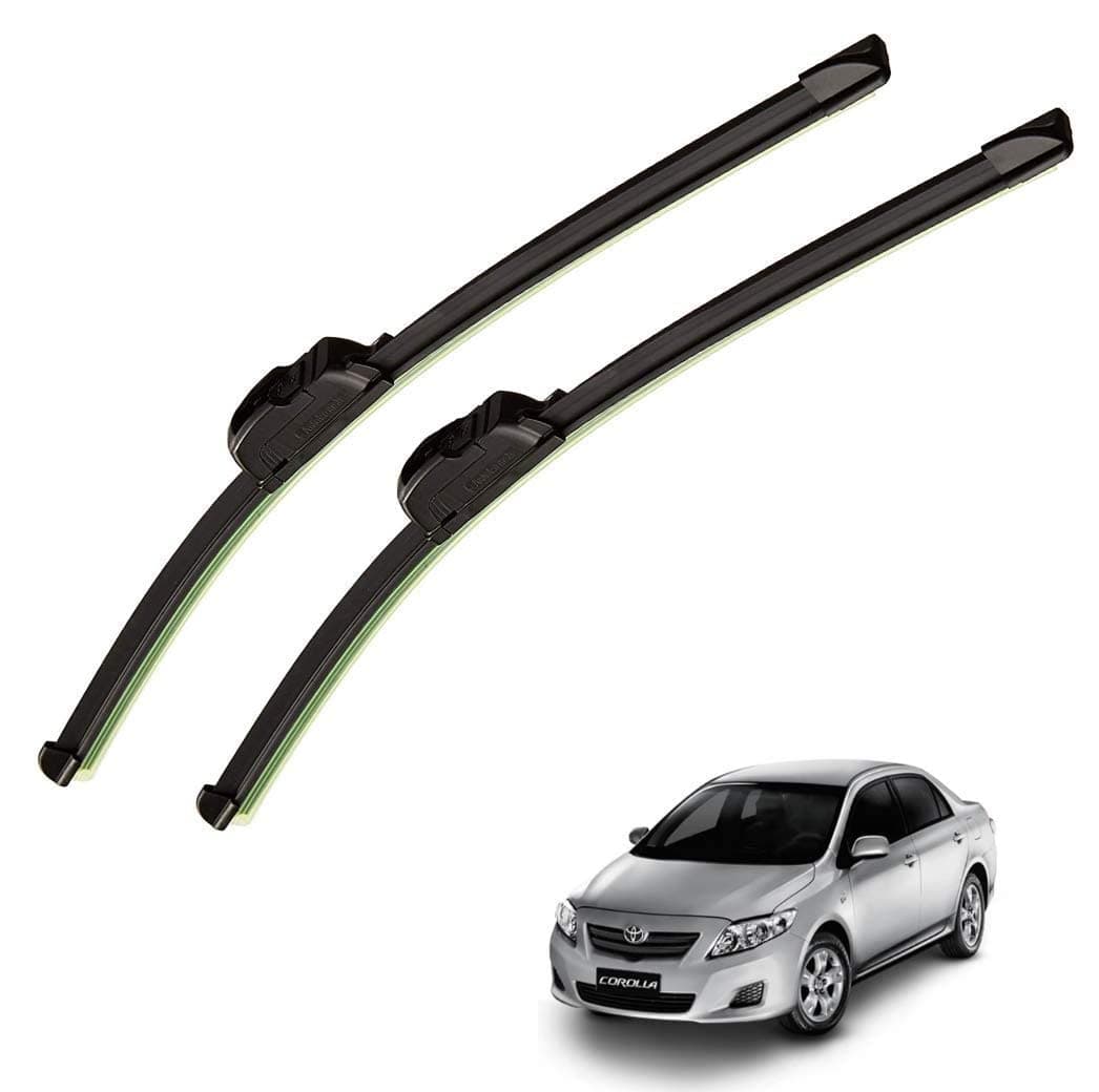 Auto Hub Car Wiper Blade Compatible with Corolla, Windshield Car Wiper Blades Corolla - Set of 2 Pcs (D-24,P-16)