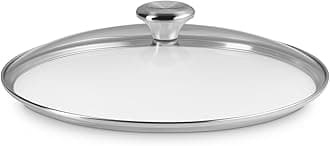 Le Creuset Signature Tempered Glass Lid, 12", Stainless Steel