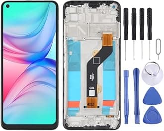 Cell Phone Replacement OEM LCD Screen for Infinix Hot 10 X682B X682C Digitizer Full Assembly with Frame Spare Parts