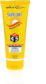 GEMBLUE BioCare Suncoat SPF45 Sunscreen Cream (200 gm)