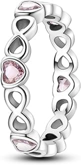 NARMO 925 Sterling Silver Rings for Women Evil Eyes Rings Entwined Line Cubic Zirconia Rings Simple Stackable Finger Rings Engagement Ring Personality Rings Size 6-9