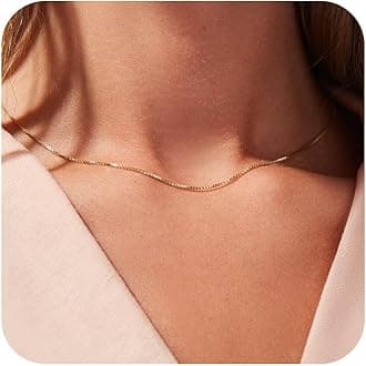 Freekiss Women's Layered Necklace Set - 3 Piece Dainty Gold Jewelry for Everyday Stacking | 14K Gold Plated Snake Chain, Rope Chain, Cuban Chain | Adjustable Length 14-18.5 Inch | Gift Ready