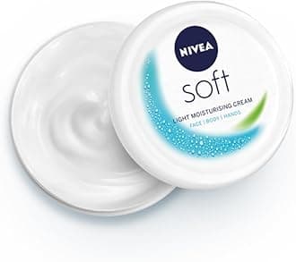NIVEA Soft Light Moisturizer 300 ml, for Face, Hand & Body, Non-Greasy Cream with Vitamin E & Jojoba Oil for Instant Hydration
