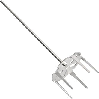 Pork Puller,Stainless Steel Meat Shredder Used with Standard Hand Drill for Beef,Chicken,Potato Masher and Tamale Meat (4 Inch)