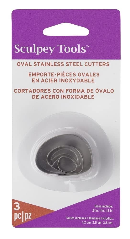 Tools™ Stainless Steel 3 Piece Irregular Oval Cutter Set. Nested, Graduated Sizes, Perfect for use in All Craft Projects from jewlery, Mixed Media to Home Decor.