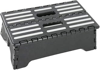 Portable One Step Stool for Elderly & Disabled –Antislip Half Step for Indoor & Outdoor Stairs, Cars, Bed, Chair, Shower – Lightweight Mobility Safety Tread