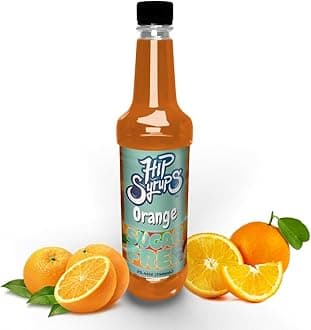 Orange Sugar Free Syrup Designed for Water Flavor, Bubble Tea, Boba Tea, Cocktails, Orange Favoring, Water Enhancer, Drink Mix for Ice Tea, Lemonade & More, Zero Calorie Flavoring, Keto Friendly, Sugar Free