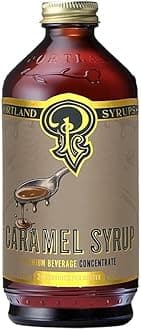 Portland Syrups Caramel Syrup – Flavoring for Coffee, Lattes, Cold Brew, Macchiatos, Cocktails, & Desserts – Ideal for Drinks & Adding a Caramel Touch to Any Beverage – 12 oz, 24 servings (Pack of 1)