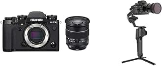 Fujifilm X-T3 Mirrorless Digital Camera, Black with Fujinon XF16-80mmF4 R WR Optical Image Stabiliser Lens Kit + Ultra-lightweight 3-Axis Electronic Gimbal Stabilizer for Mirrorless Cameras