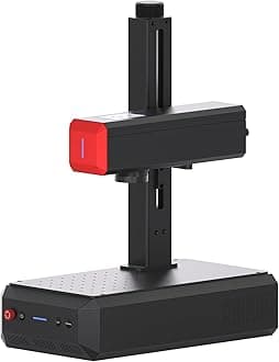 ComMarker B6 60W JPT Mopa Fiber Laser Engraver, Auto Focus Screen, Portable Laser Engraver, Color Marking, 150mm x 150mm, Lightburn Compatible, Laser for Metal, Plastic, Jewelry