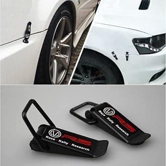 Car Bumper Security Hook Lock Clips Kit Quick Release Fasteners R3 Bumper Clips for Car Bumpers, Fenders, Trunk and Hatch Lids Compatible with All Cars (Set of 2)