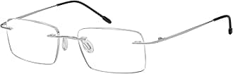 EyekepperFrameless Reading Glasses for Men Reading - Rectangle Rimless Reader Eyeglasses